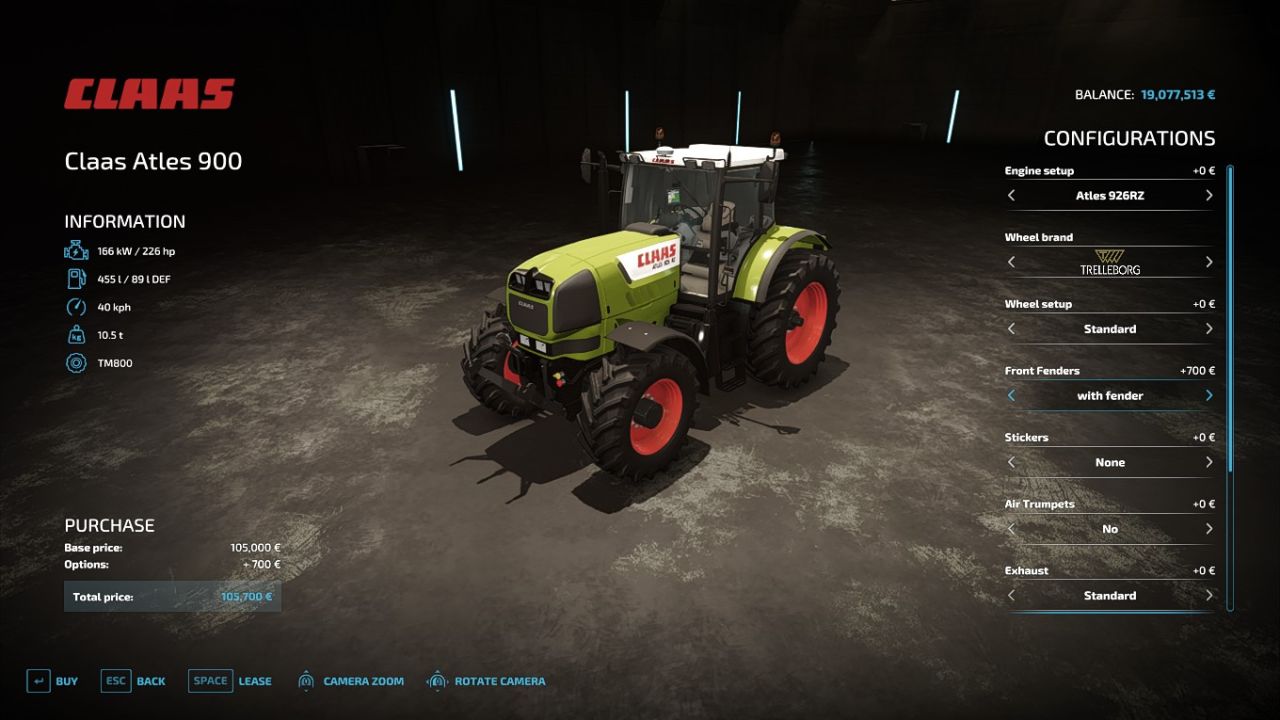 Claas Atles 900RZ FS22 KingMods