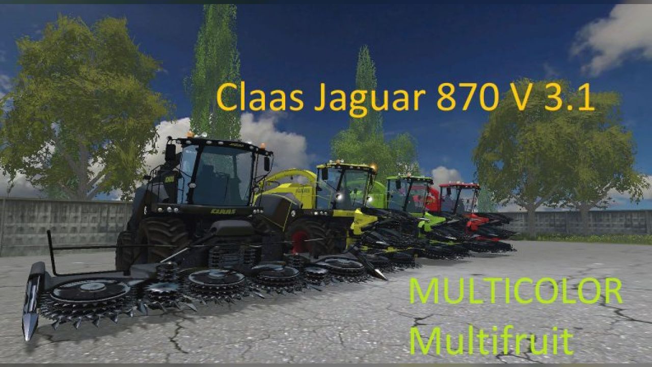 Claas Jaguar 870 MULTICOLOR V 3.1 Multifruit