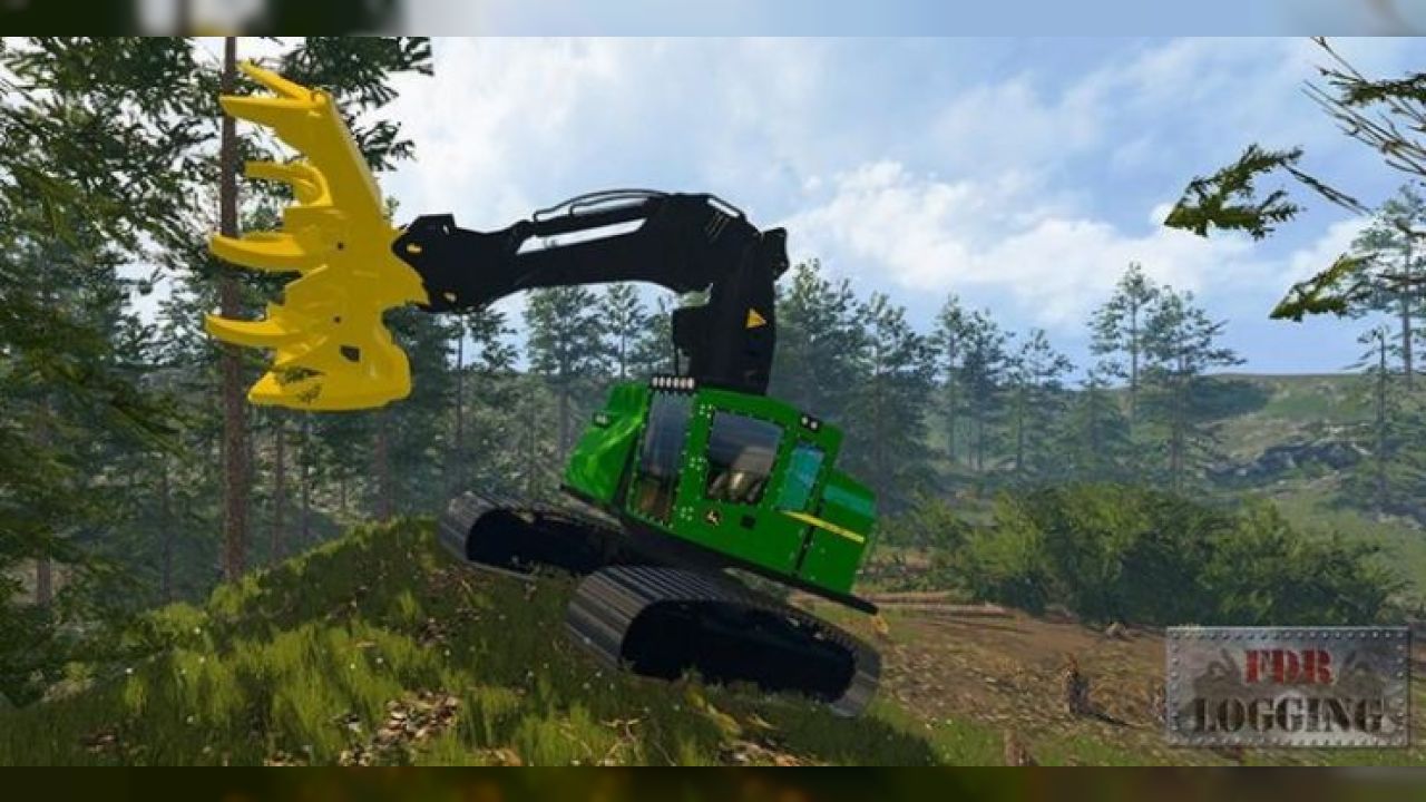 FDR LOGGING – FELLER BUNCHER JD859M + BLADE V3.0 MOD