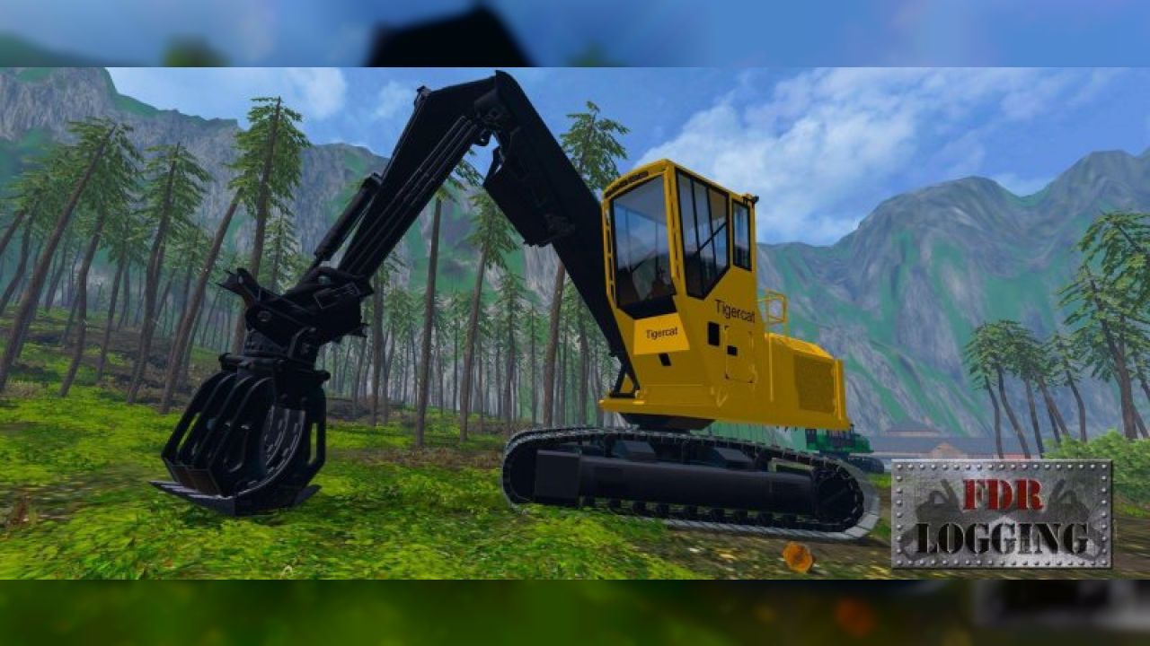 FDR LOGGING - TIGERCAT 875 LOG LOADER FS15 - KingMods