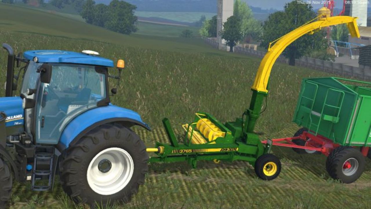 JOHN DEERE 3765 TRAILED FORAGE HARVESTER v2