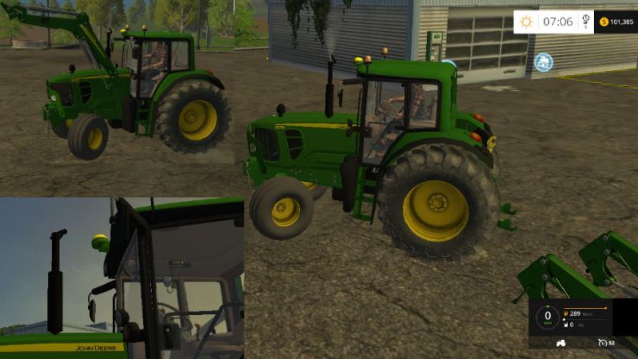 John Deere 6130 2wd + John Deere Frontloader v2.0