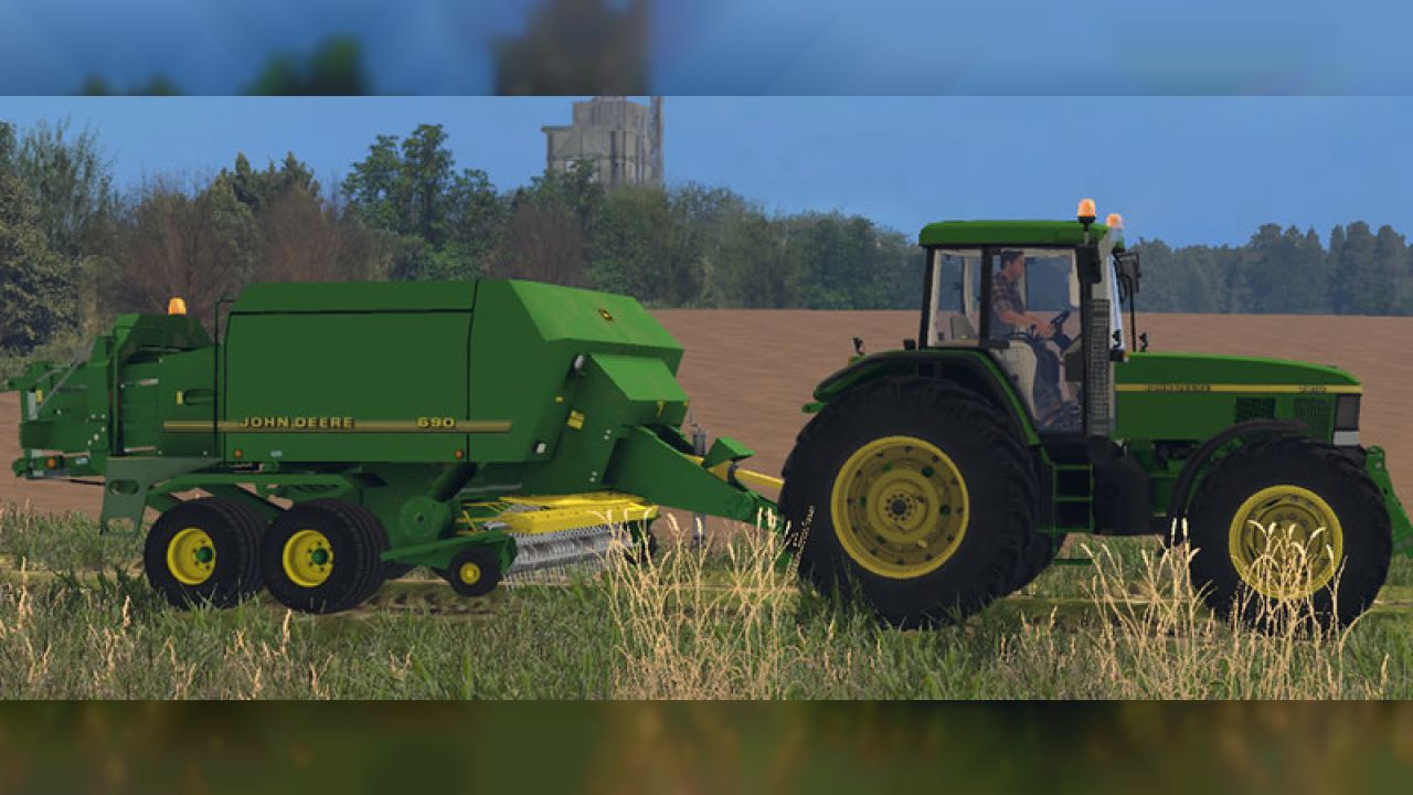 John Deere 690 & Krone BigPack 120-80