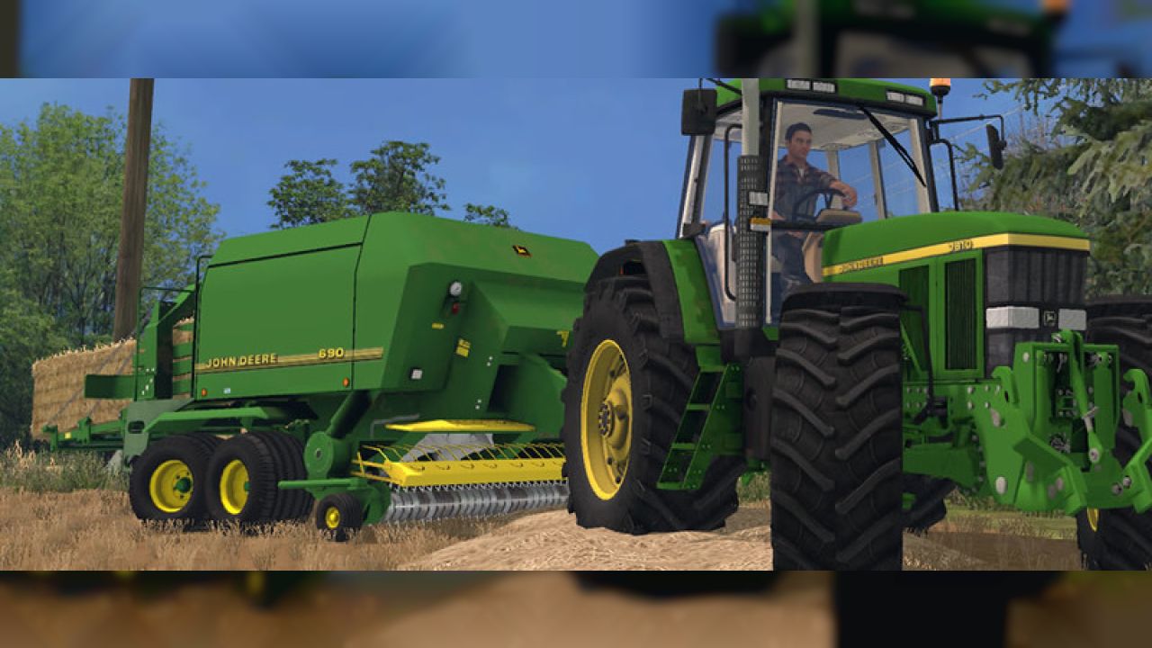 John Deere 690 & Krone BigPack 120-80