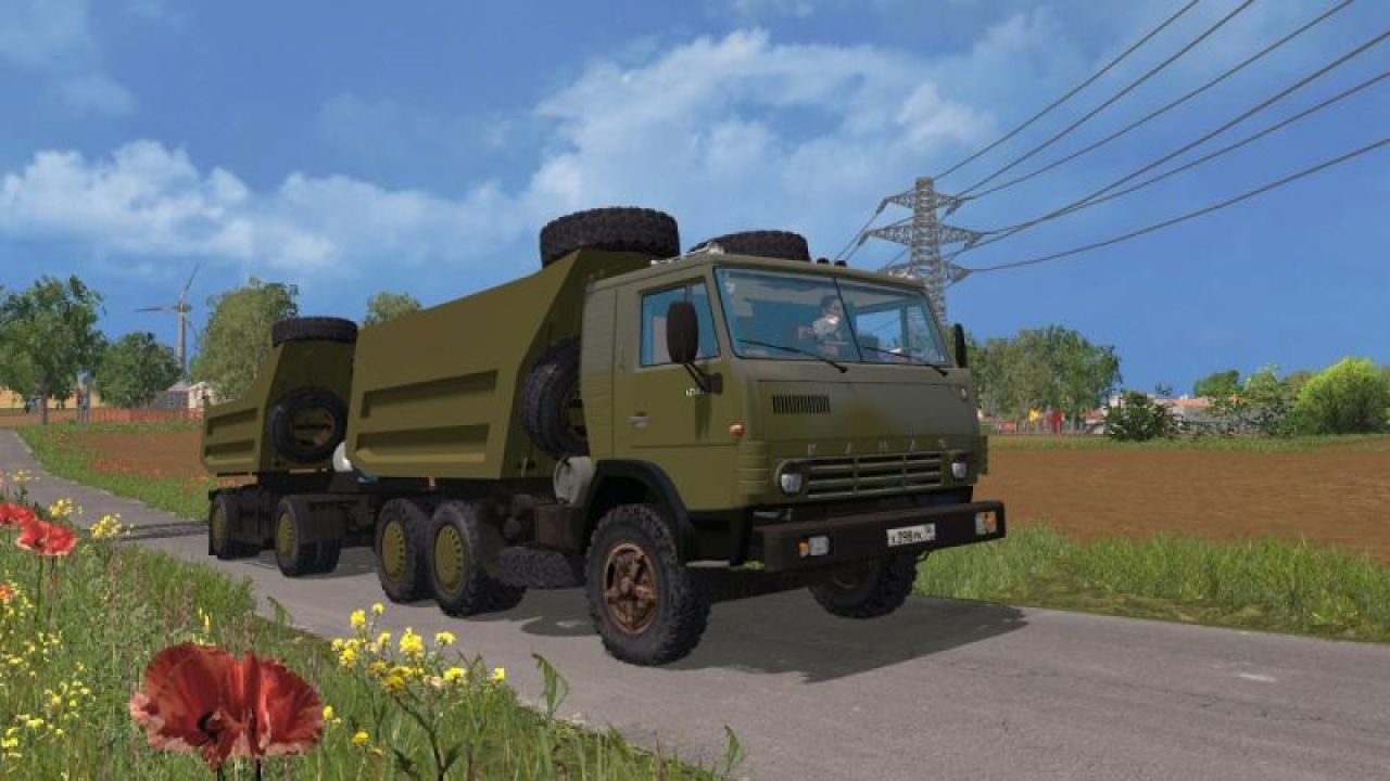 KamAZ 54102 Sovok + Trailer