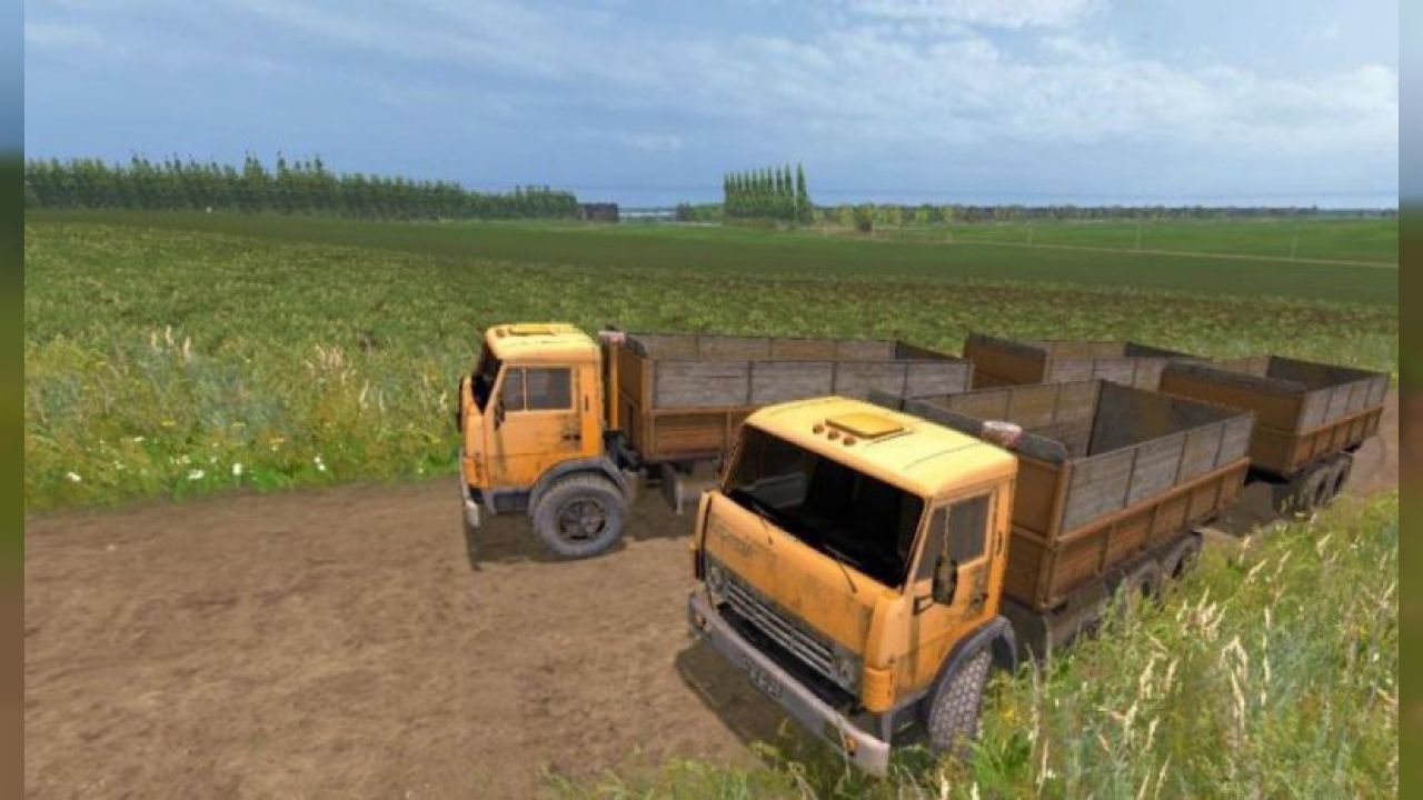 KAMAZ 55102 AND TRAILERS V2.0