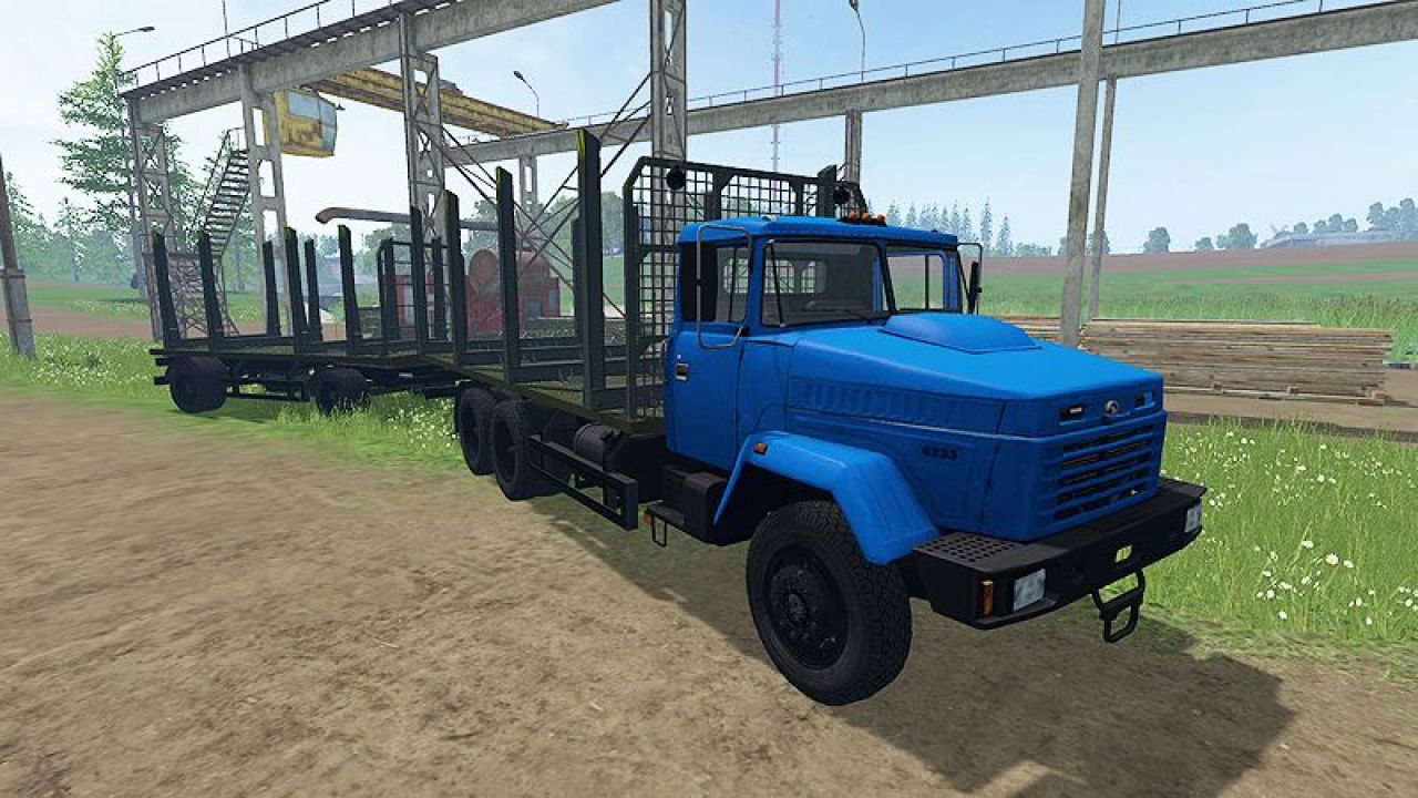 KrAZ 6233 With Trailer