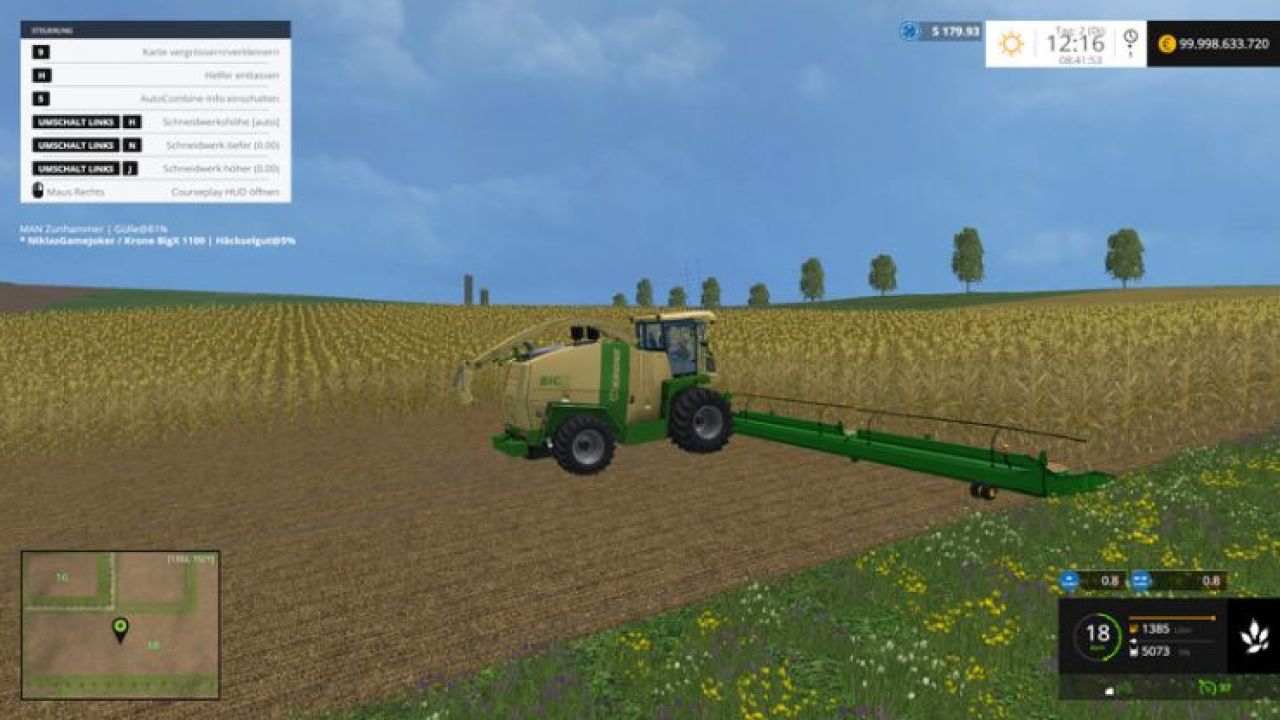 Krone Big X with 128000l capacity