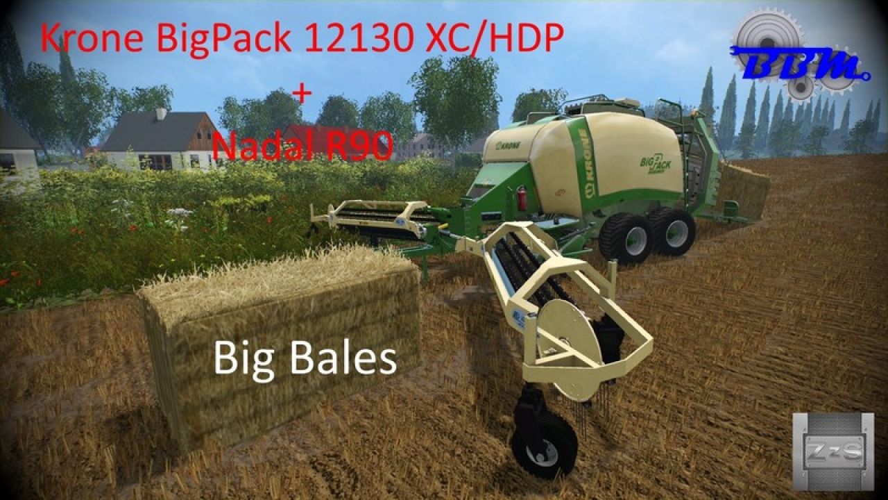 Krone BigPack 12130 and Nadal R90