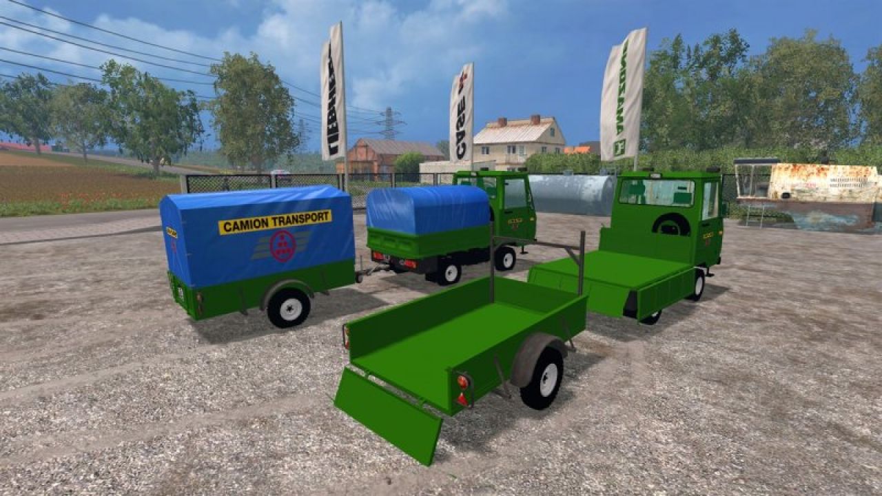 Multicar and Trailer ROS Camion Transport V0.1