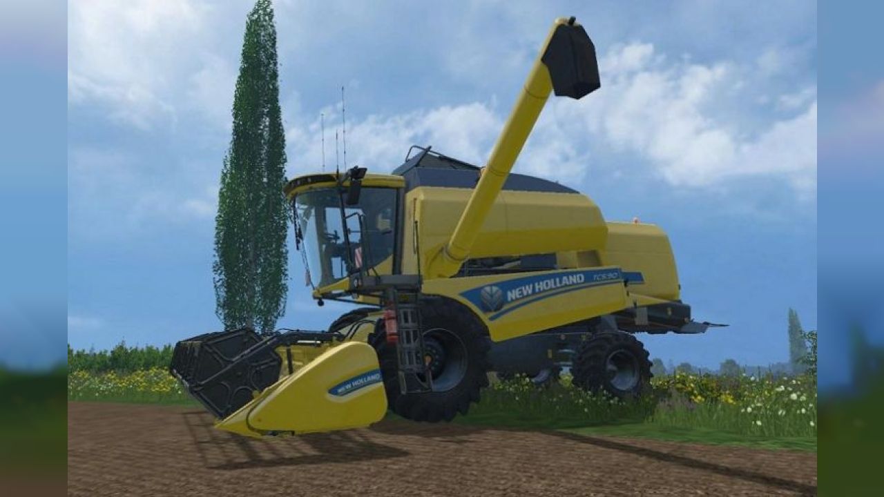 NEW HOLLAND TC590 COMBINE & HEADER PACK