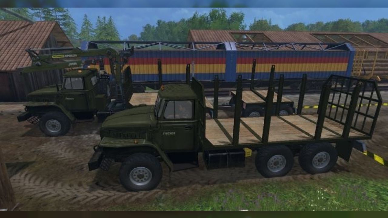 Pak timber trucks URAL