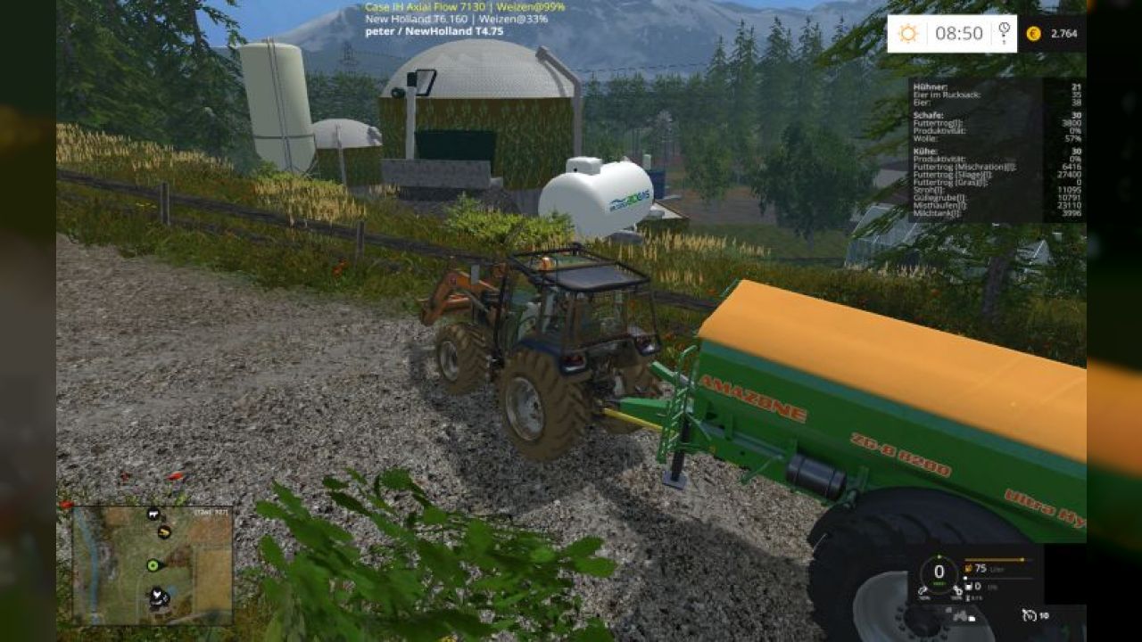 Placeable upk small BGA with fertilizer Production