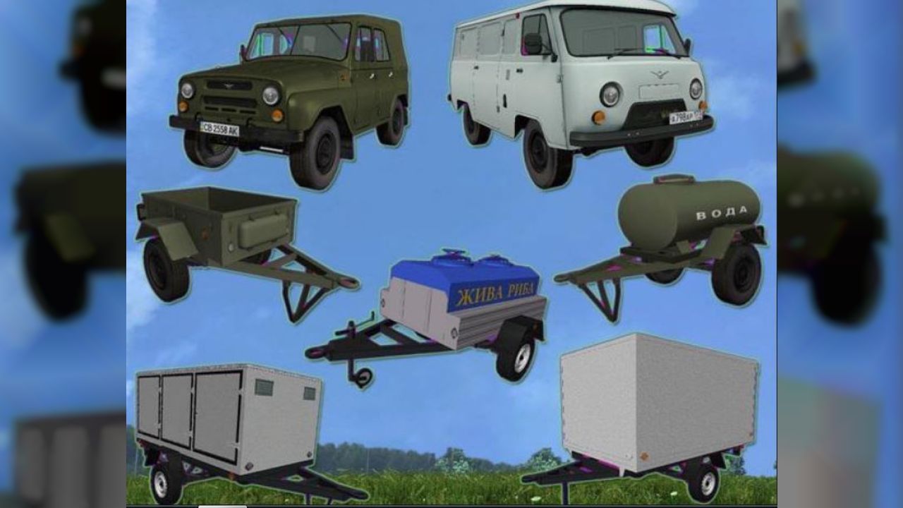 UAZs And Trailers For Cars