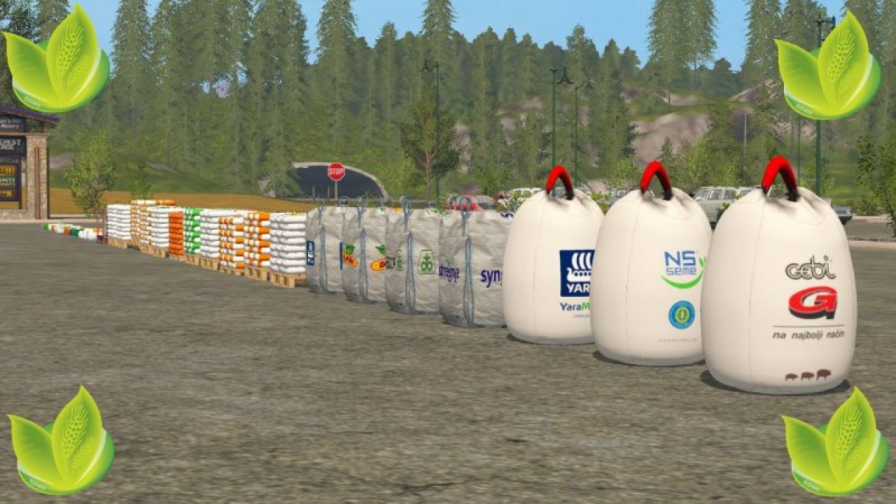 BAGS PACK Fertilizer, seed, pig food FS17 - KingMods