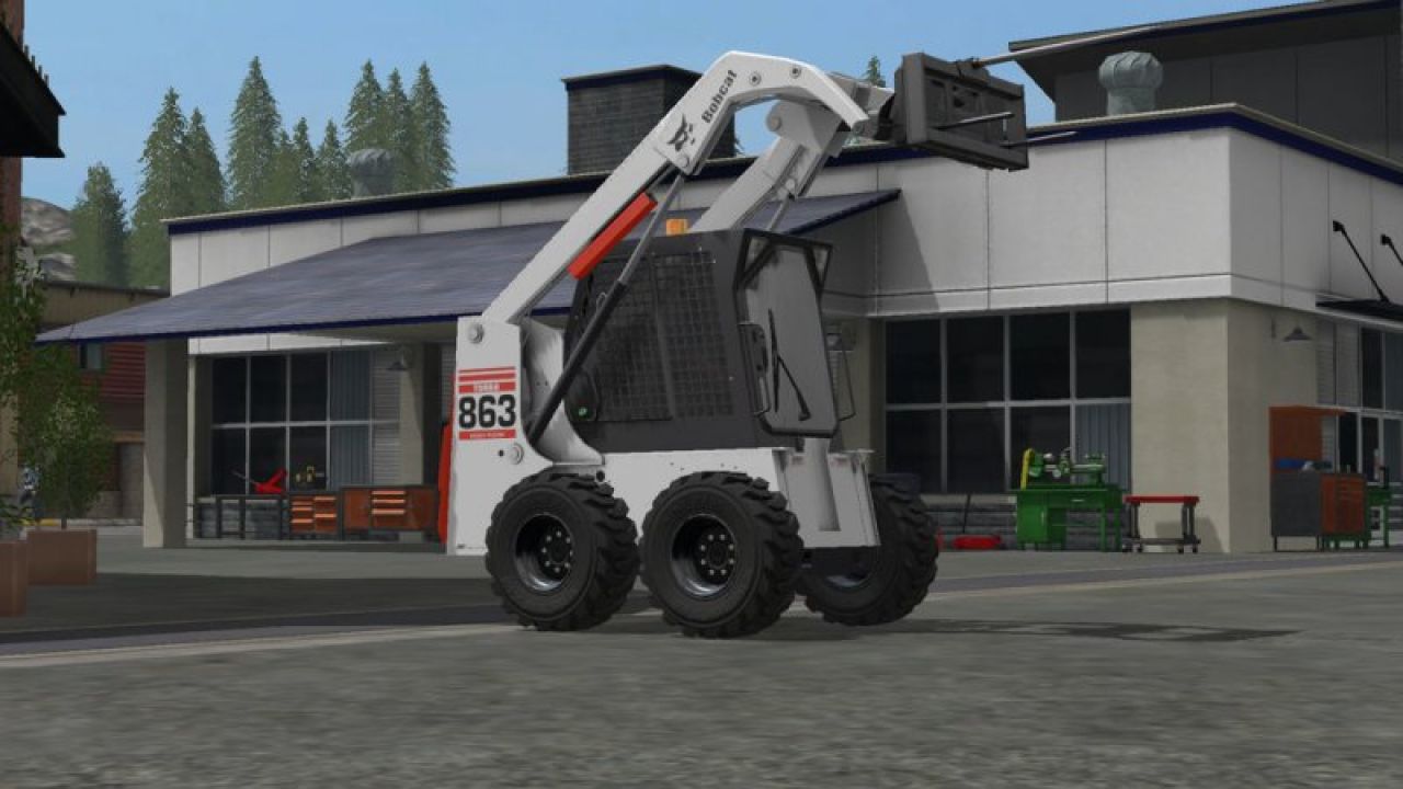 Bobcat 863 Turbo With Bobcat Shovel v1.1