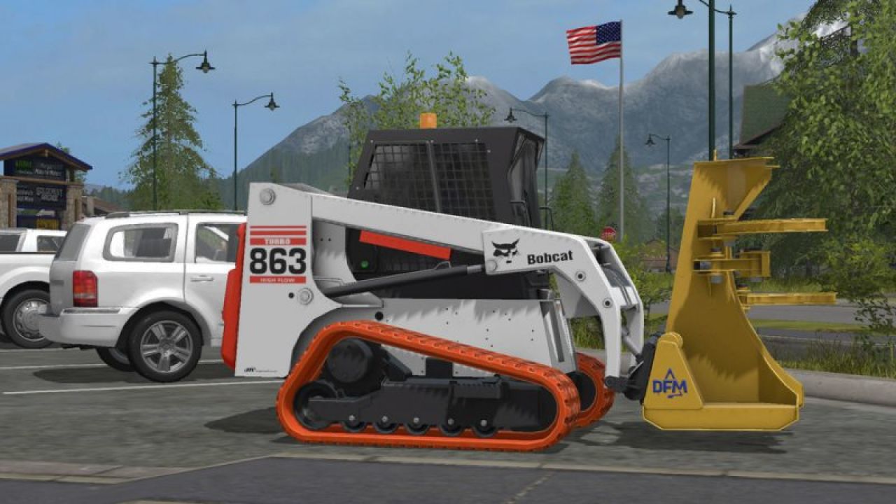 Bobcat 863 Turbo With Bobcat Shovel v1.1