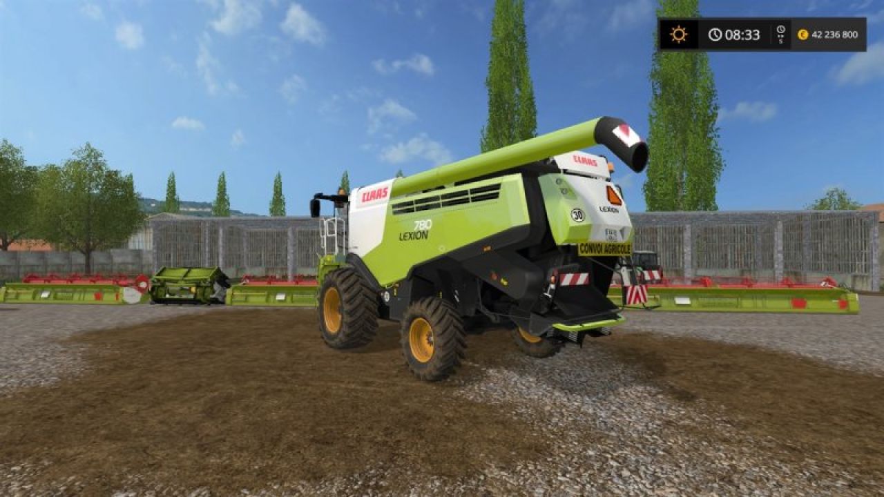 Claas Lexion 780 + Headers