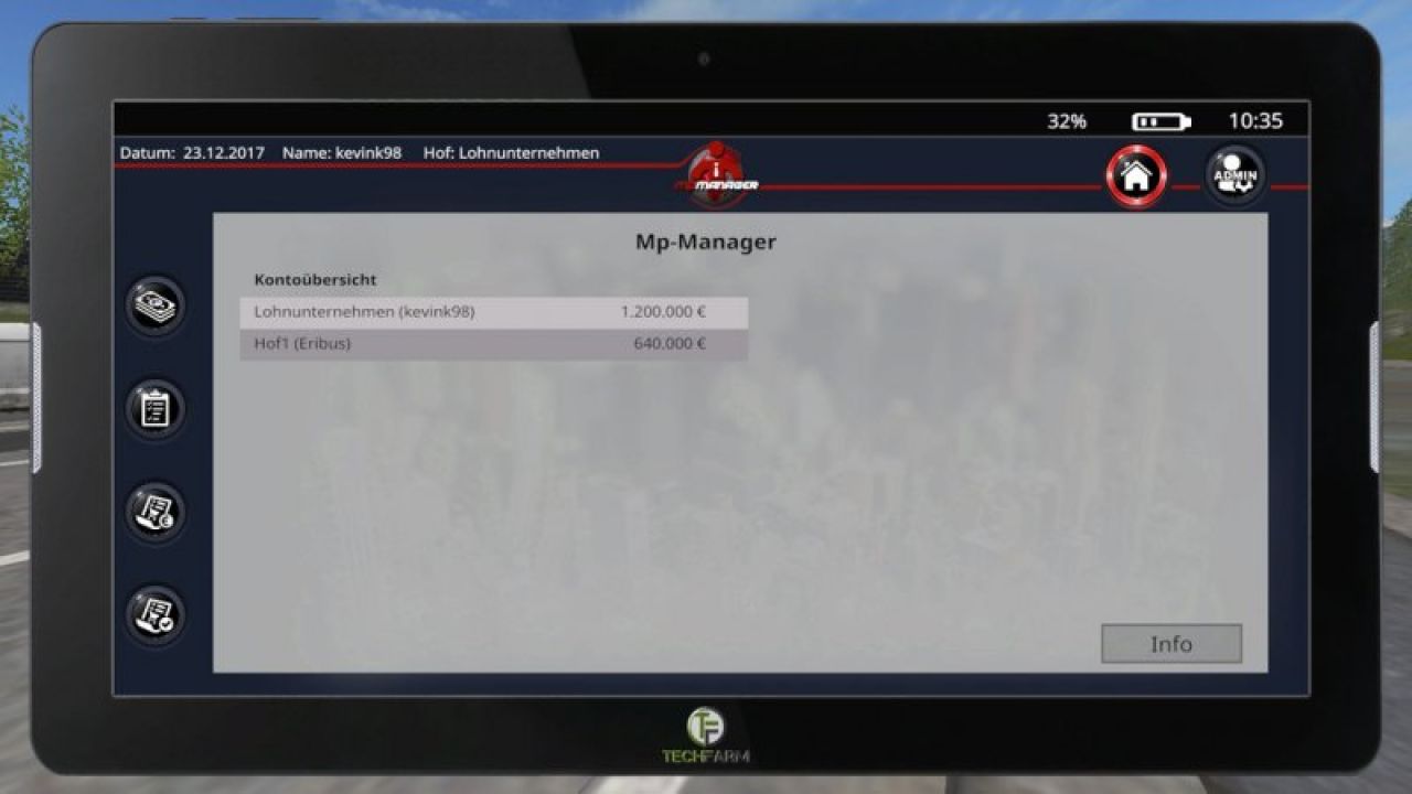 FarmingTablet – App: MP-Management