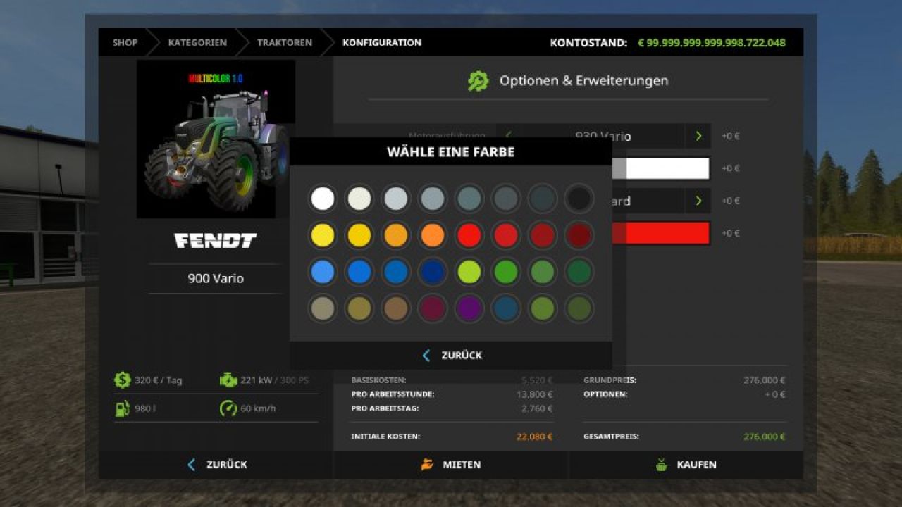 Fendt 900 Vario Multicolor + More Engine Upgrades