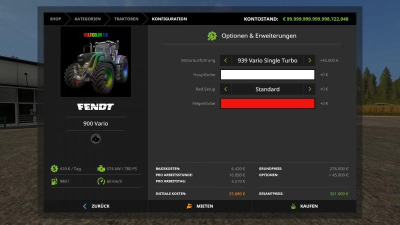 Fendt 900 Vario Multicolor + More Engine Upgrades