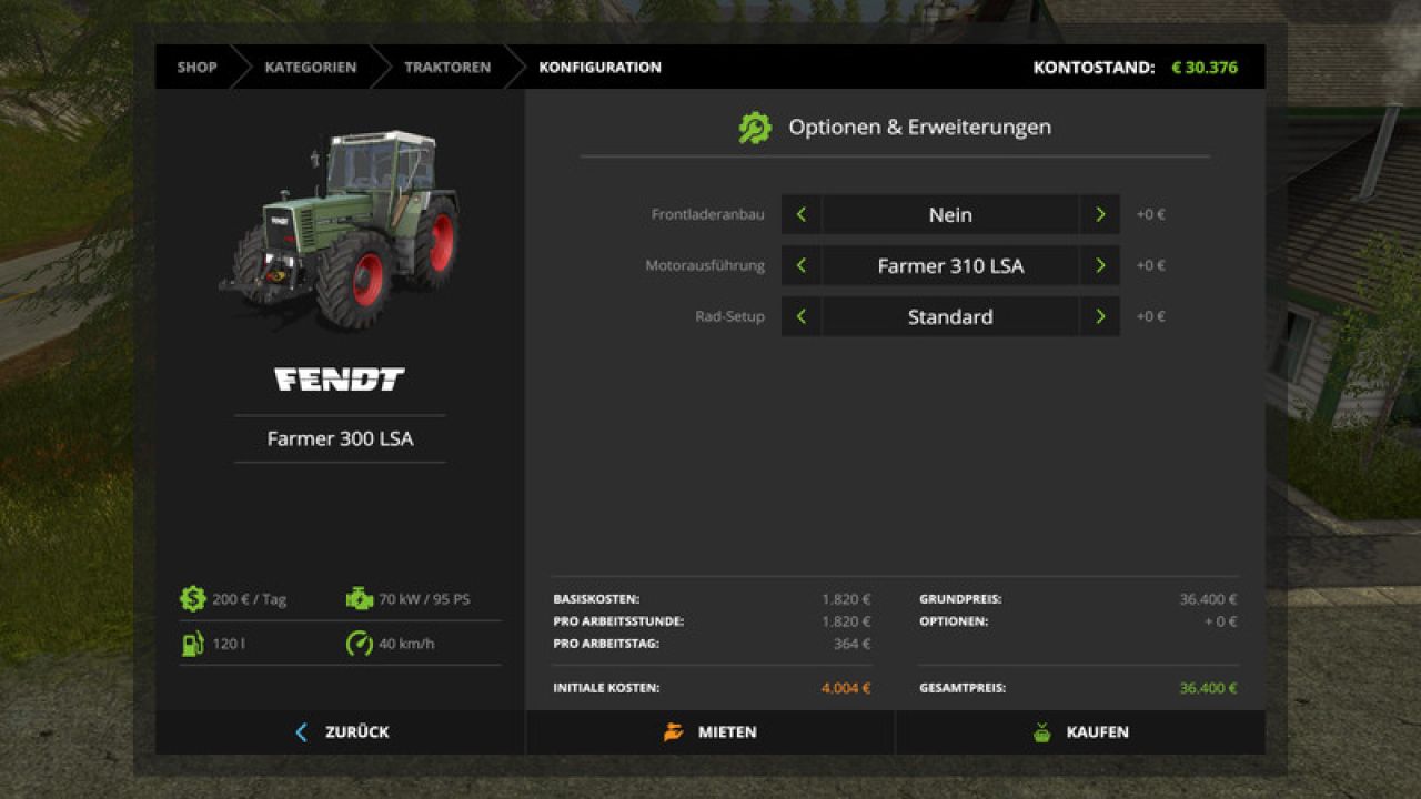 Fendt Farmer 310 312 LSA Turbomatik Pack