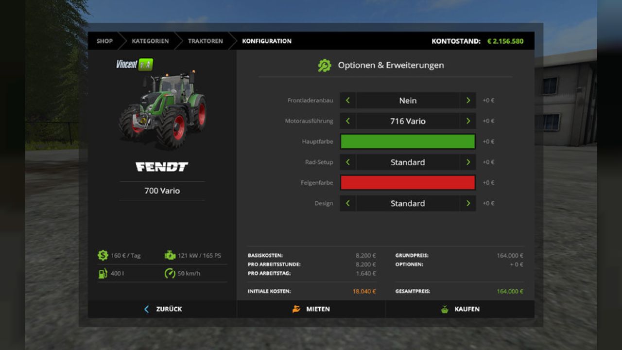 Fendt Vario 700 Pack