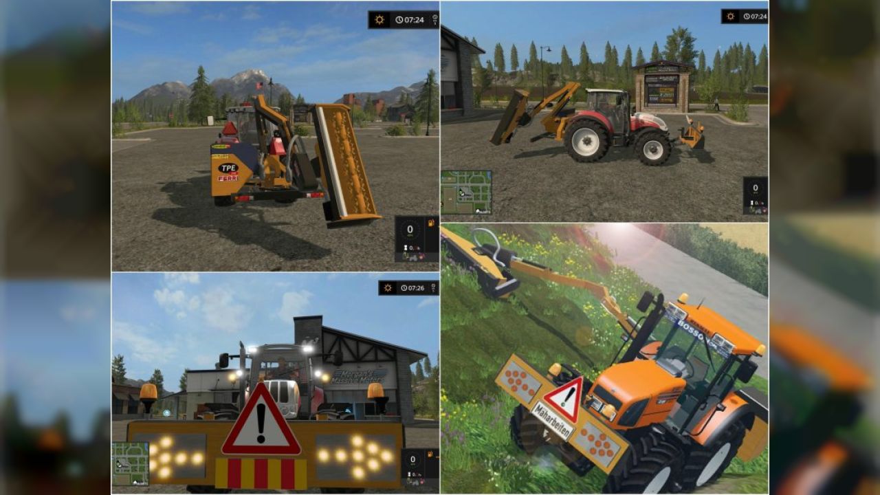 Ferri hydraulic reach mower FS17 - KingMods