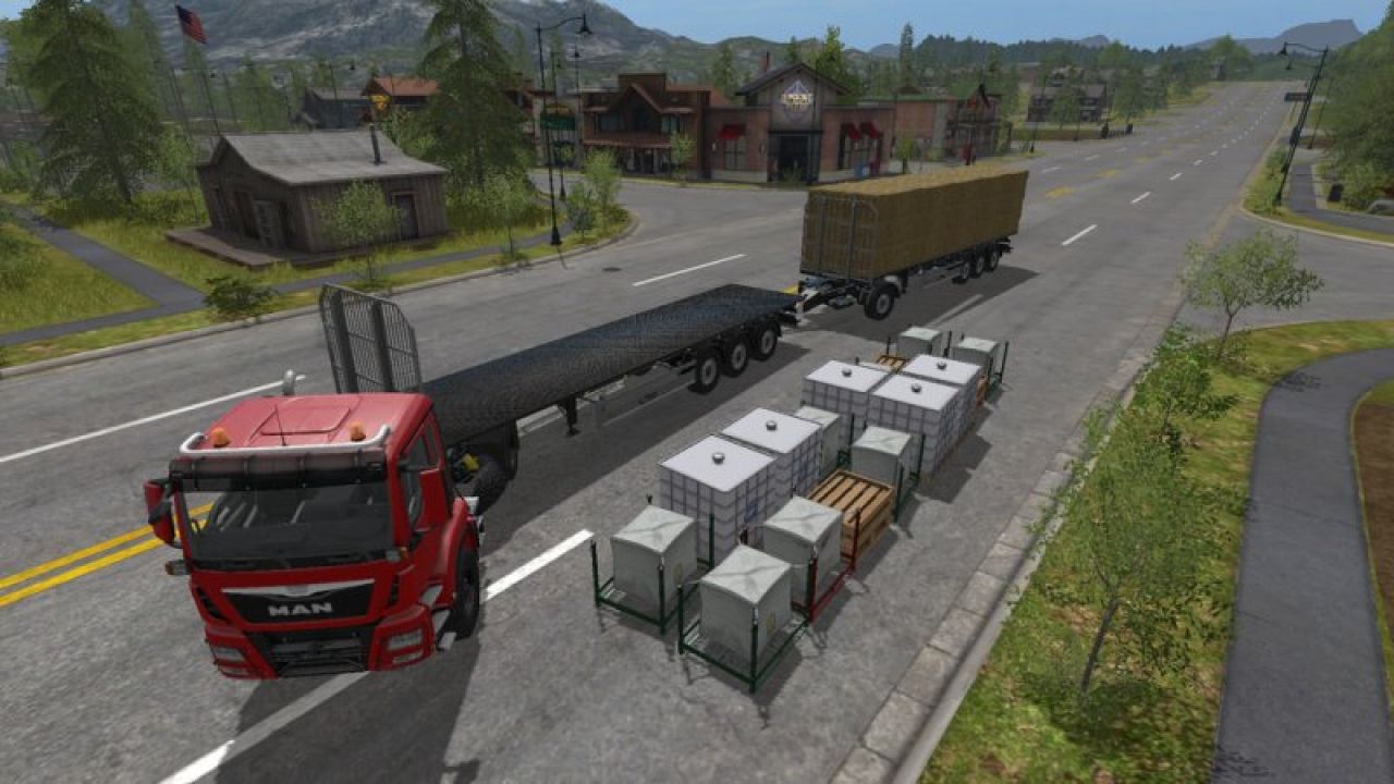 Flatbed Trailer UAL v6