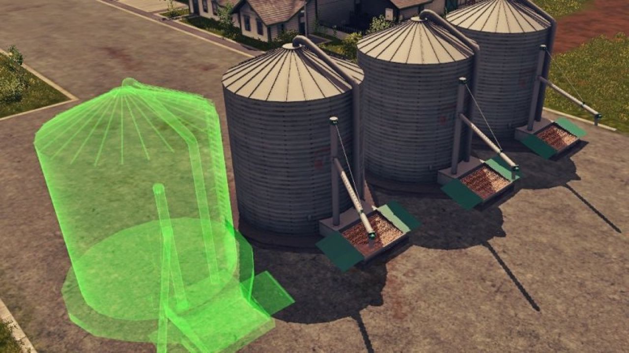 Grains Storage Silo Placeable