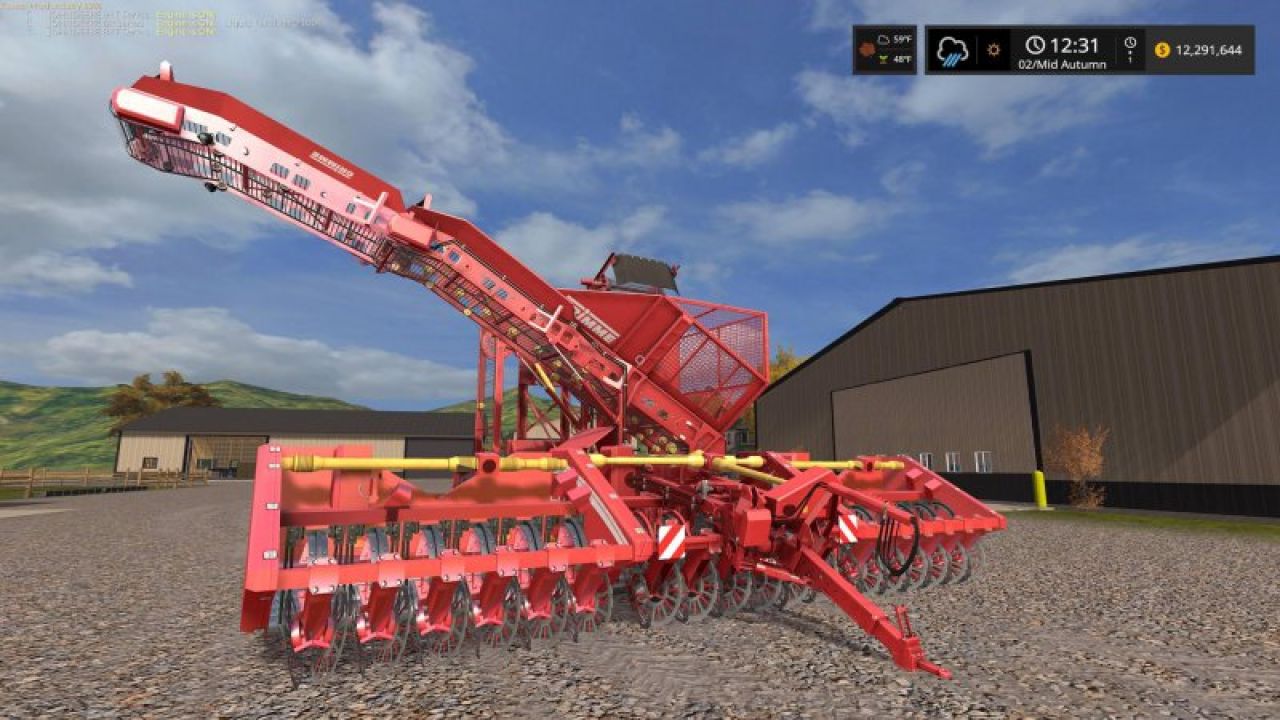 Grimme 18 row Sugar beet harvester