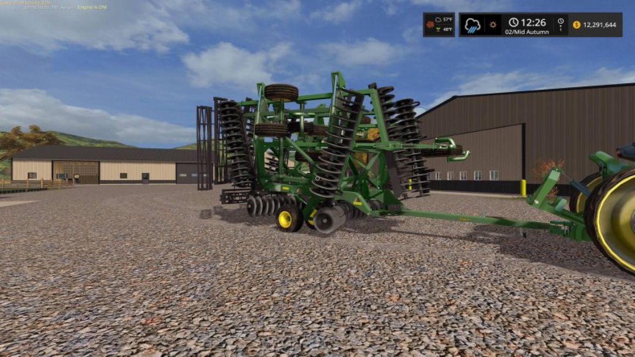 John Deere 2623 Disc with crumblers