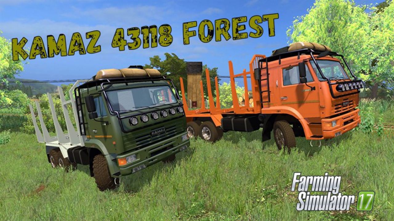 KamAZ 44118 Forest + Trailer