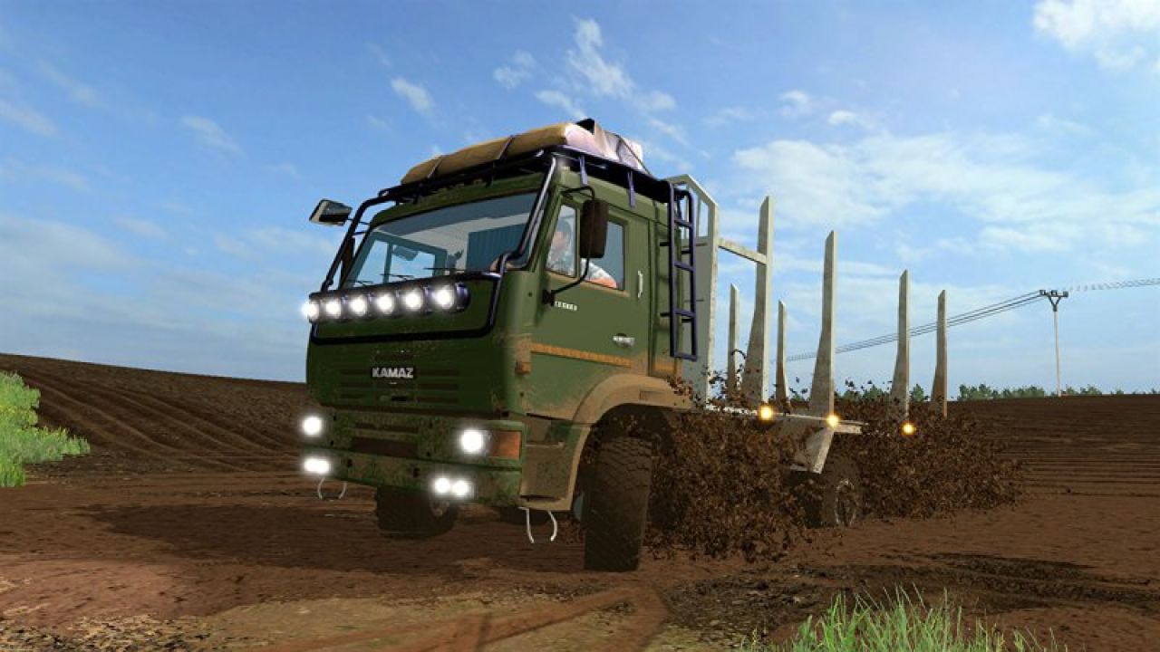 KamAZ 44118 Forest + Trailer