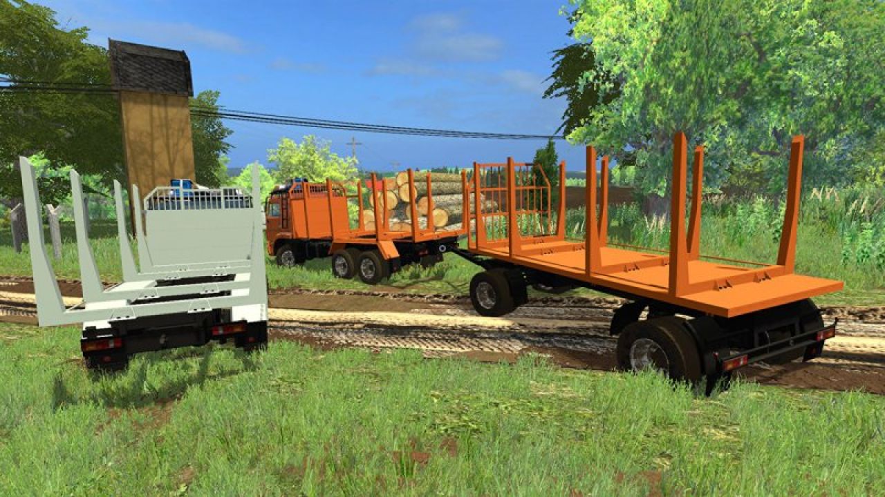 KamAZ 44118 Forest + Trailer