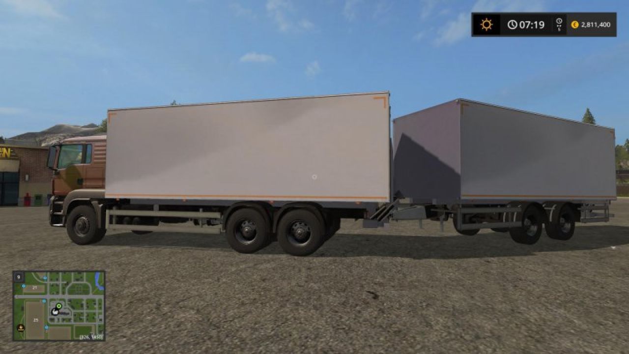 MAN Palletloader Truck + Trailer