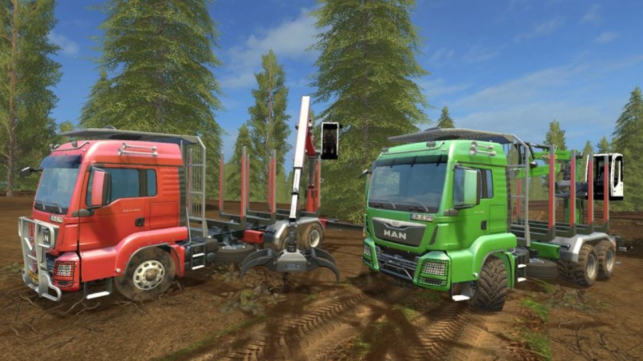 MAN TGS 33.440 Forestry Truck & Trailers v0.9