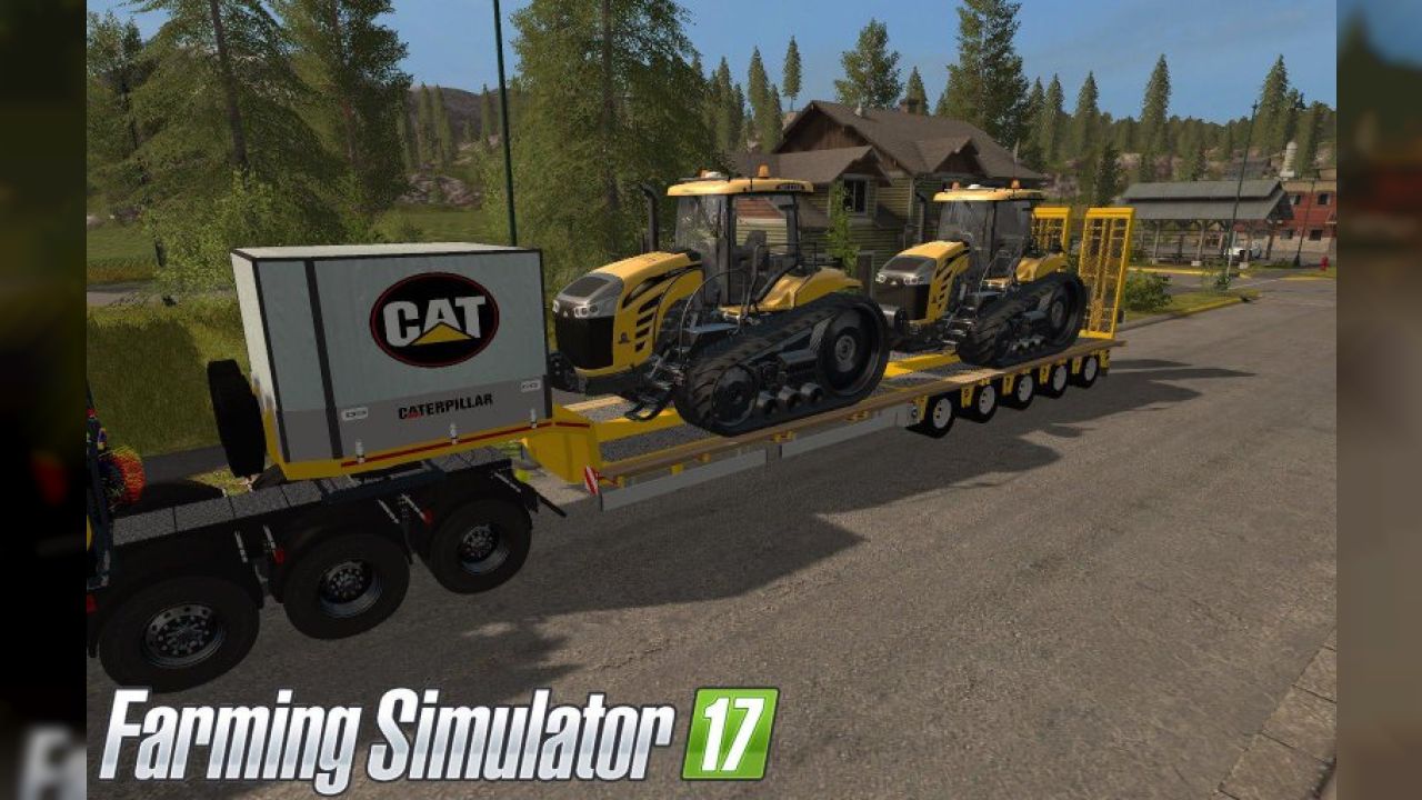 MB Actros SZM Cat + Doll Tieflader Cat