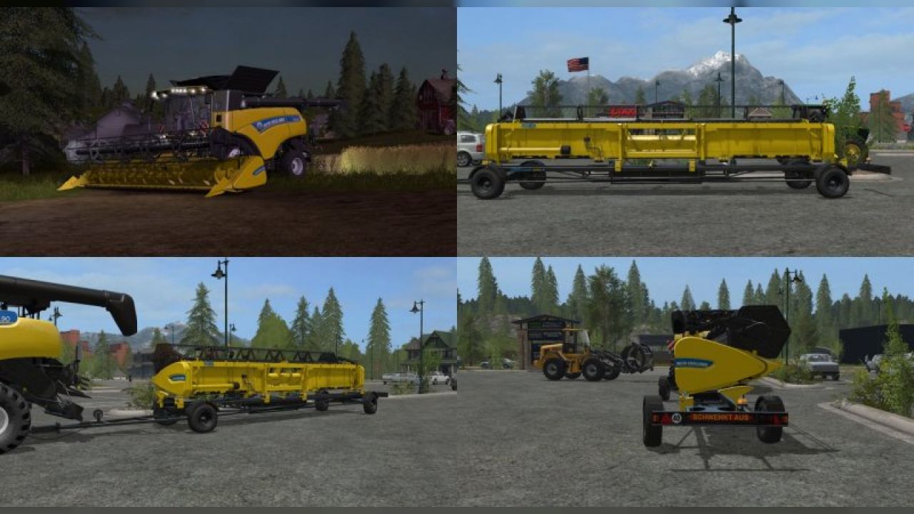 New Holland cutters and trailer