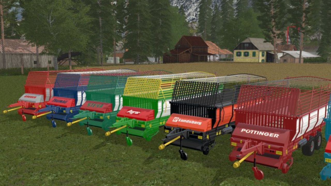 Old Forage Wagons Tandem v1.1