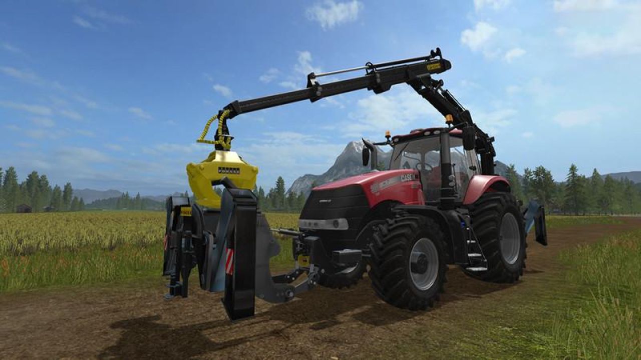 PONSSE REAR MOUNTED CRANE + LIFTING HOOK CRANE V1.4