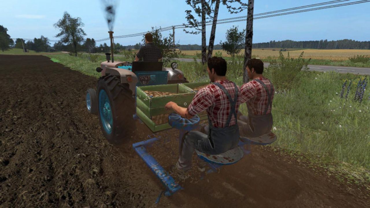 Semi-automatic potato planter