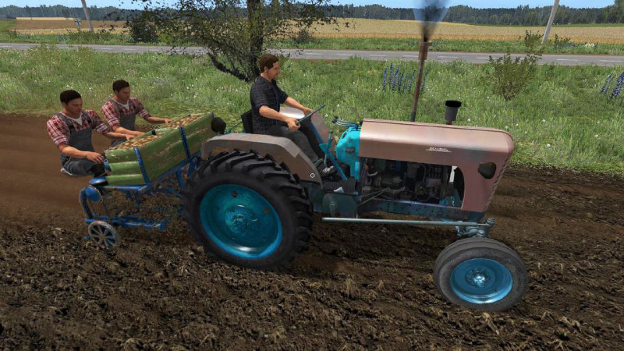 Semi-automatic potato planter