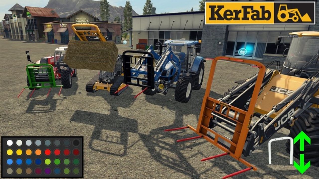 Spike Kerfab With BaleAttacher and All Loader