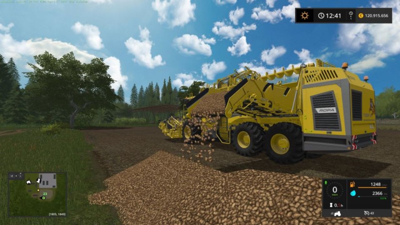 Standard Holmer and Ropa DLC machines potato ready