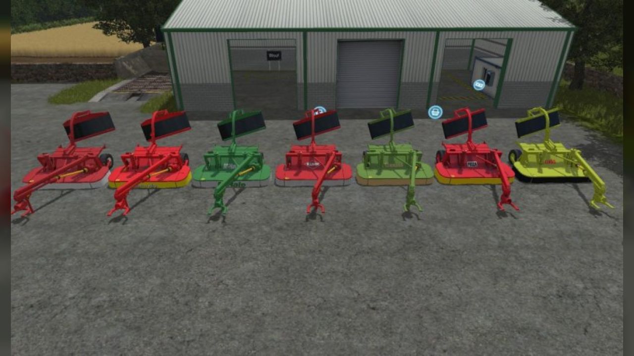 Trailed mower pack