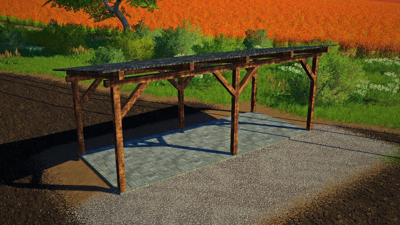 Carport without walls