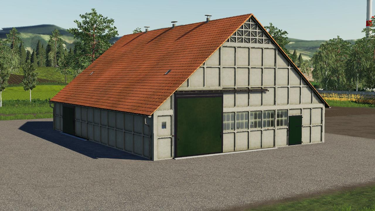 Hangar en béton