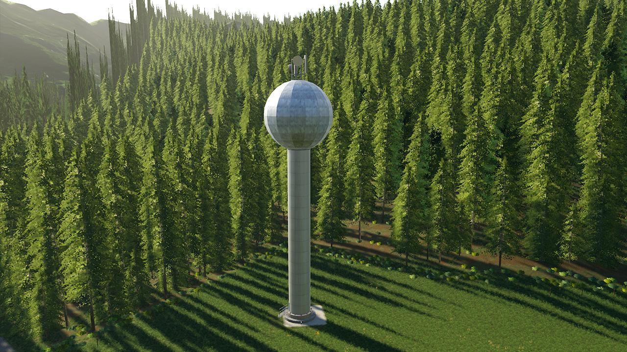 Large water tower