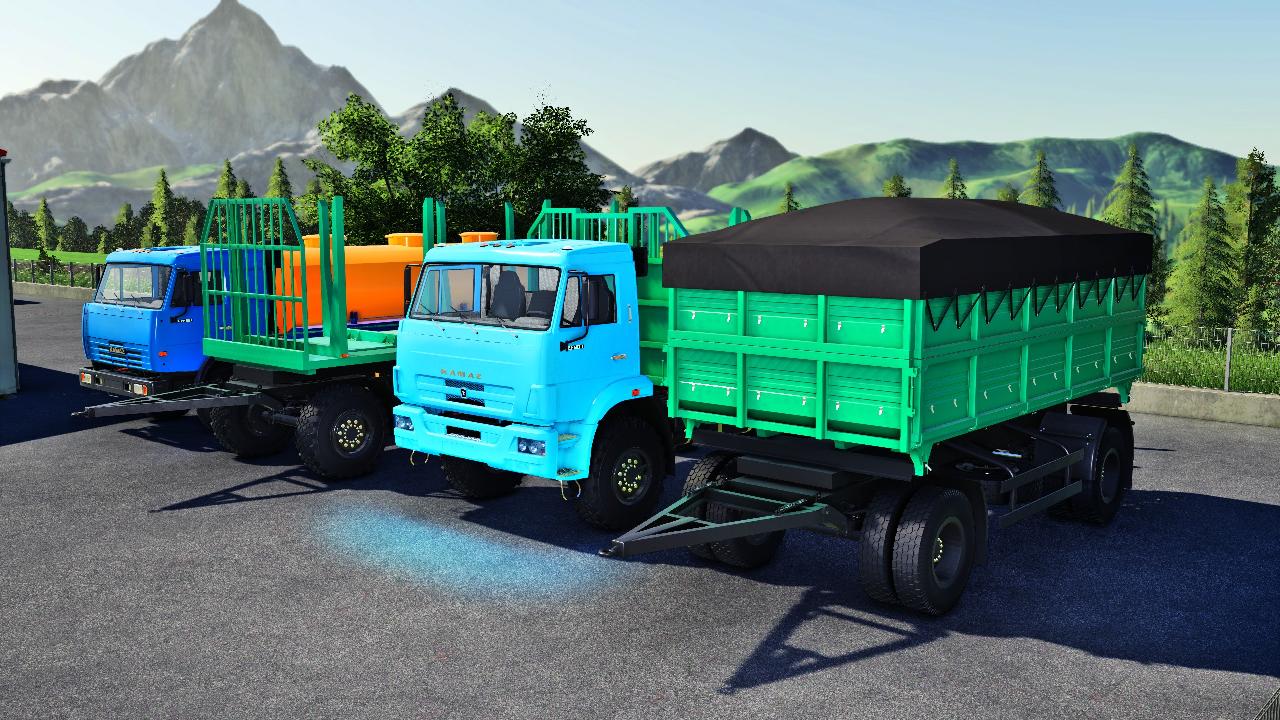 Kamaz & Anhänger / Panzer packen